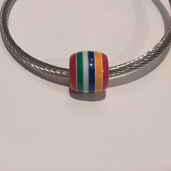 Rainbow Charm for Pandora Style Bracelet - Picture 2 of 4
